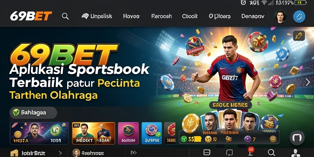 Gameplay menarik dalam aplikasi Sportsbook 69BET.