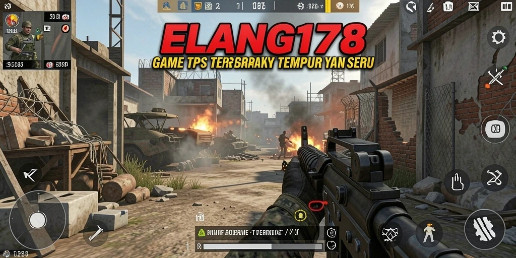 Tangkapan layar menampilkan aksi seru dari gameplay ELANG178.