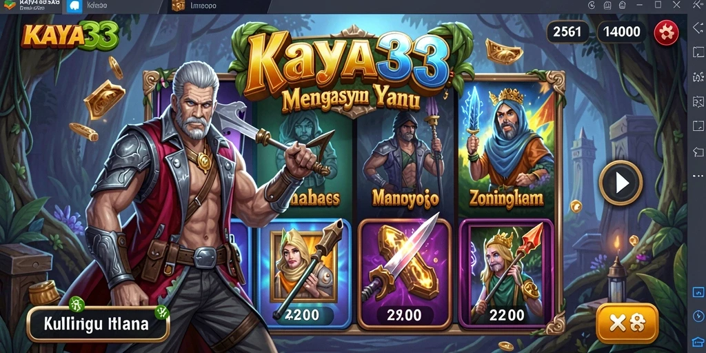 Screenshot gameplay KAYA33 menunjukkan keseruan bermain slot yang mengasyikkan.
