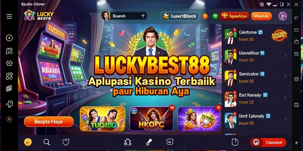 Tampilan permainan kasino yang menarik di LUCKYBEST88.