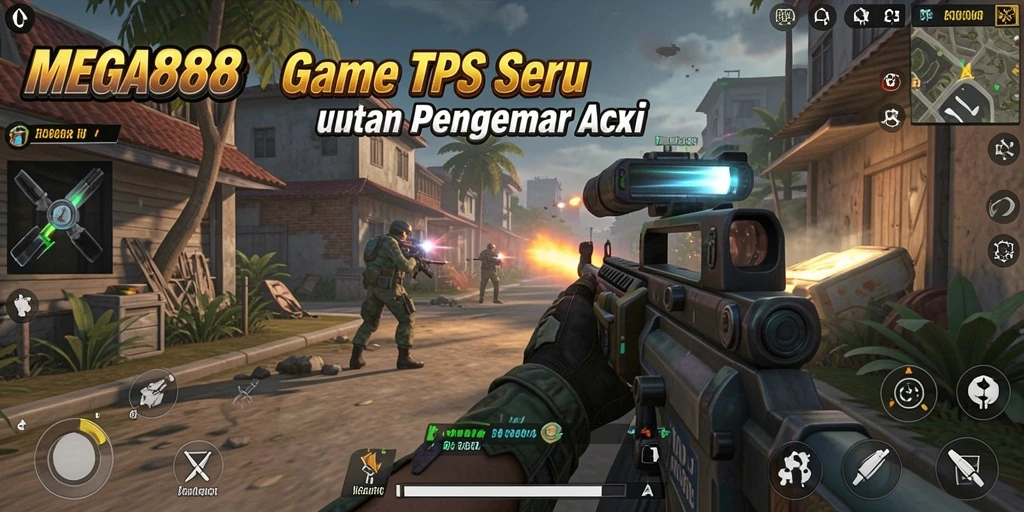 Gameplay seru dari MEGA888 yang menampilkan aksi TPS.