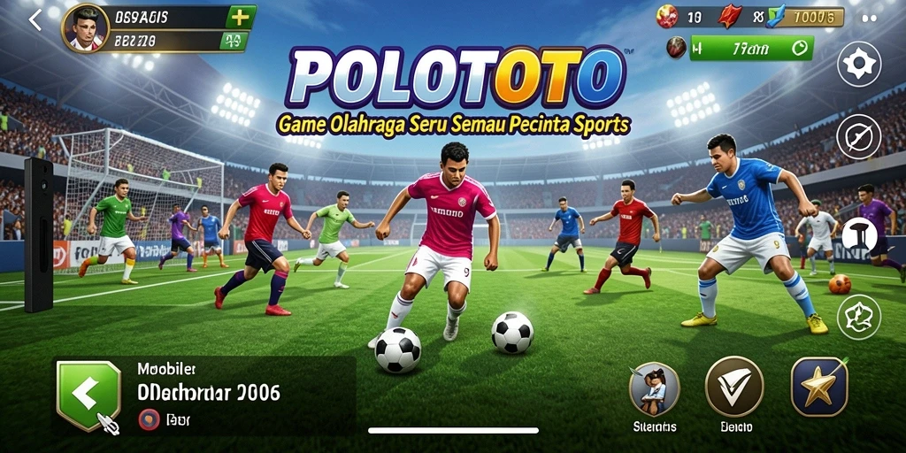 Tangkapan layar POLOTOTO menampilkan pertandingan olahraga yang seru dan kompetitif.
