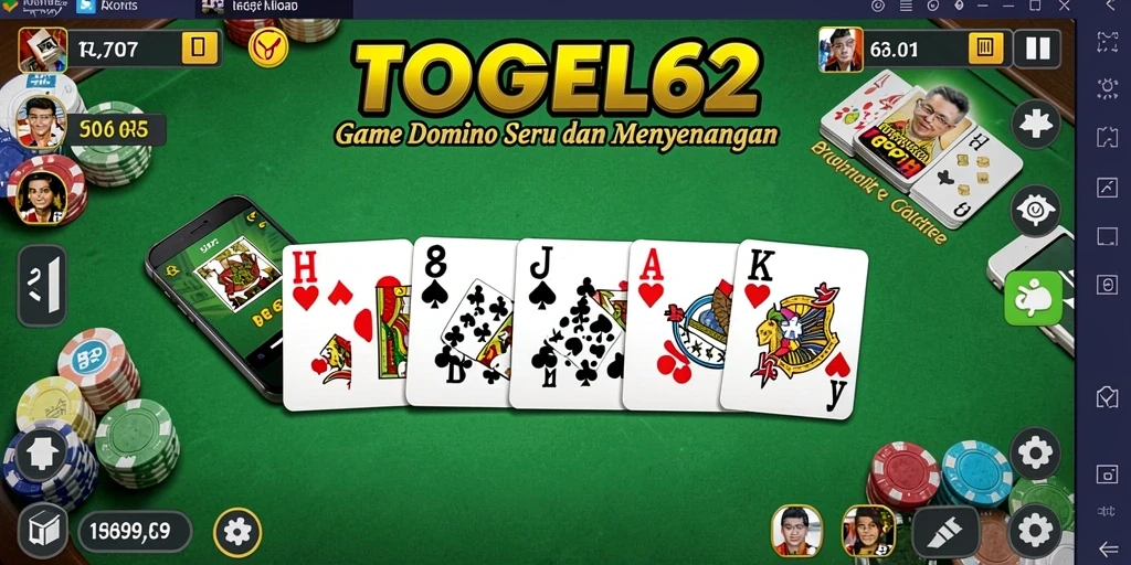 Tampilan gameplay seru TOGEL62 dengan strategi permainan Domino yang menarik.