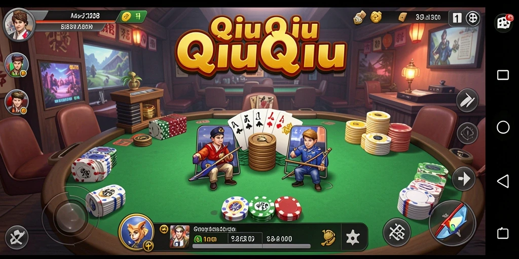 Screenshot X88 menampilkan gameplay QiuQiu yang mendebarkan.